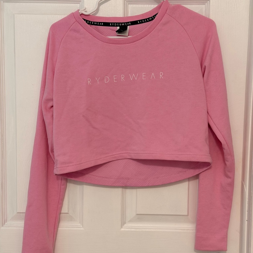 Ryderwear Pink Cropped Long Sleeve